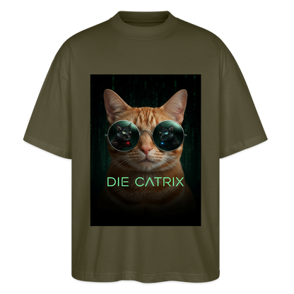 Die Catrix – Krümel erwacht | Stanley/Stella Oversized Unisex Bio T-Shirt Blaster - Khaki
