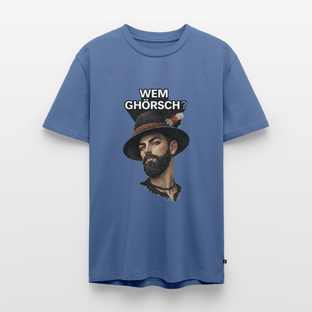 Wem ghörsch? – Alemannische Klärung | Männer Premium T-Shirt - Taubenblau