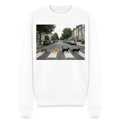 The Purrfect Crossing – Wir waren vor der Band da |  Männer Premium Pullover - Weiß