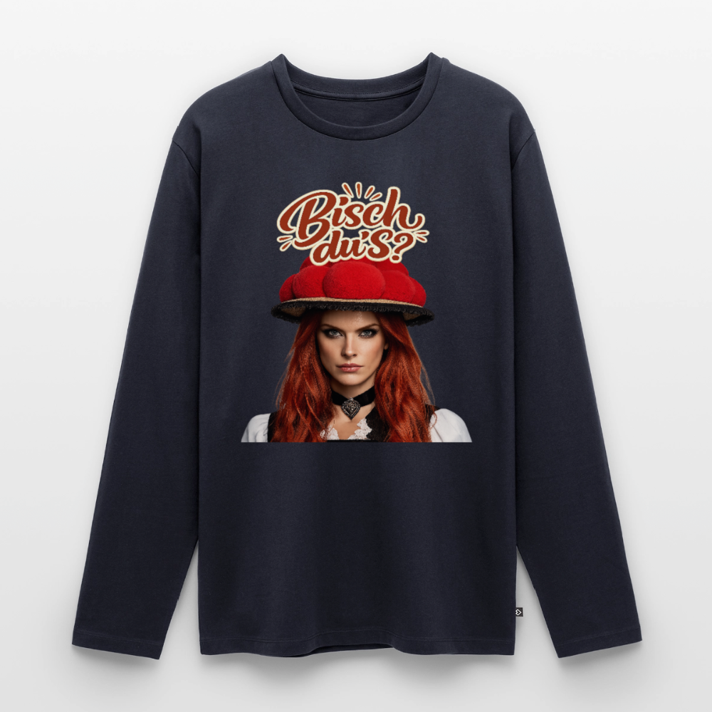 Bisch du’s? – Schwarzwaldmädel | Männer Premium Bio Langarmshirt - Navy