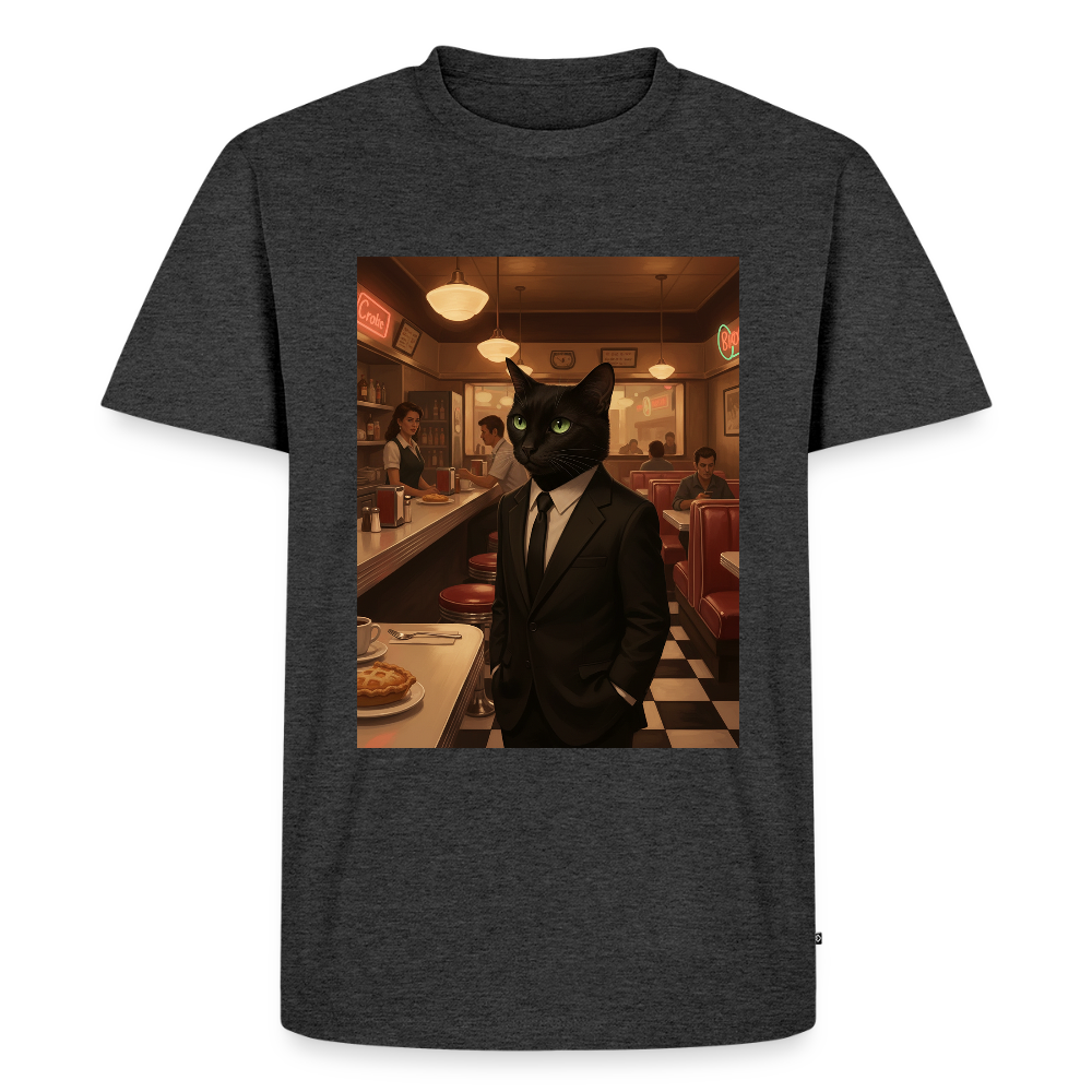 Krümel – Royale mit Pfote | Männer Premium T-Shirt - Anthrazit meliert
