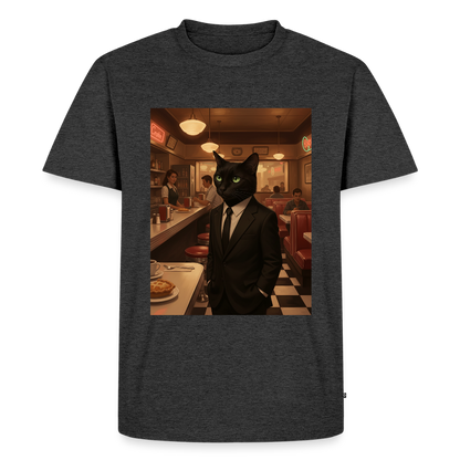 Krümel – Royale mit Pfote | Männer Premium T-Shirt - Anthrazit meliert