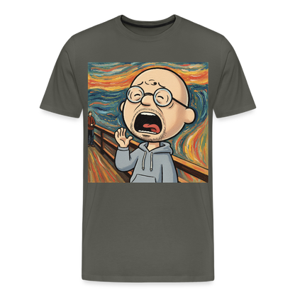 Der Schrei… aber heute bin ich dran | Männer Premium T-Shirt - Asphalt
