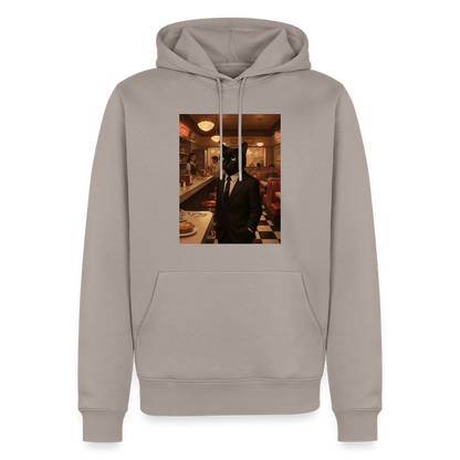 Krümel – Royale mit Pfote | Männer Premium Hoodie - Taupe