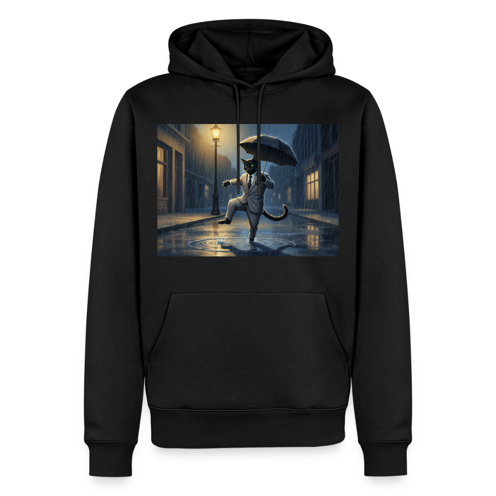 Krümel tanzt im Regen | Männer Premium Hoodie - Schwarz