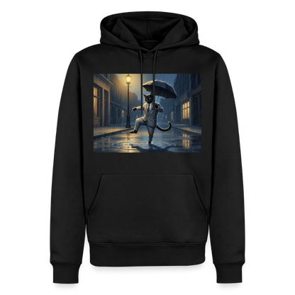 Krümel tanzt im Regen | Männer Premium Hoodie - Schwarz