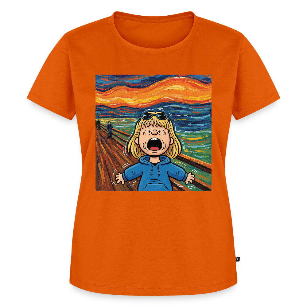 Der Schrei… manchmal bist du es selbst | Frauen Premium T-Shirt - Orange 