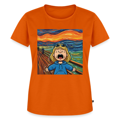 Der Schrei… manchmal bist du es selbst | Frauen Premium T-Shirt - Orange 