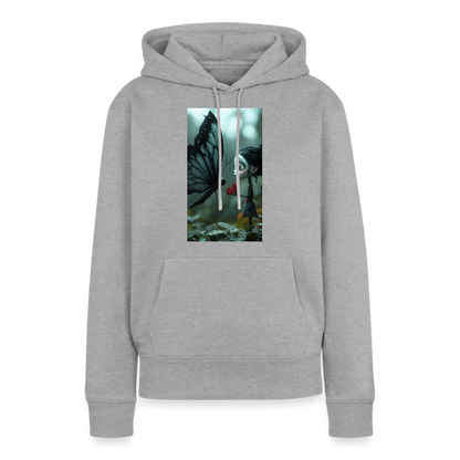 Mut für einen Moment | Frauen Premium Hoodie - Grau meliert