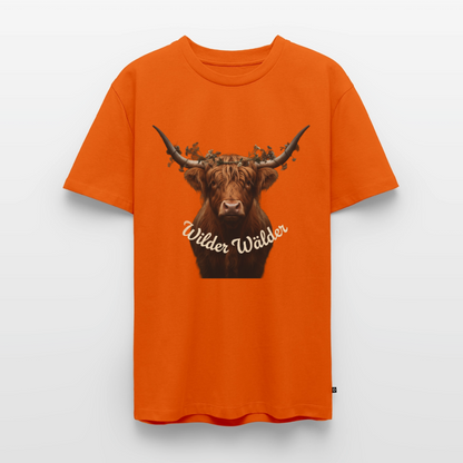 Wilder Wälder – Schwarzwald Highland Rind | Männer Premium T-Shirt - Orange 