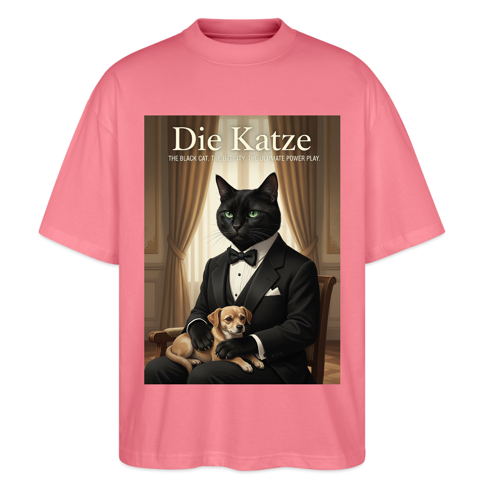 Die Katze – Krümel regelt das | Stanley/Stella Oversized Unisex Bio T-Shirt Blaster - Pink 