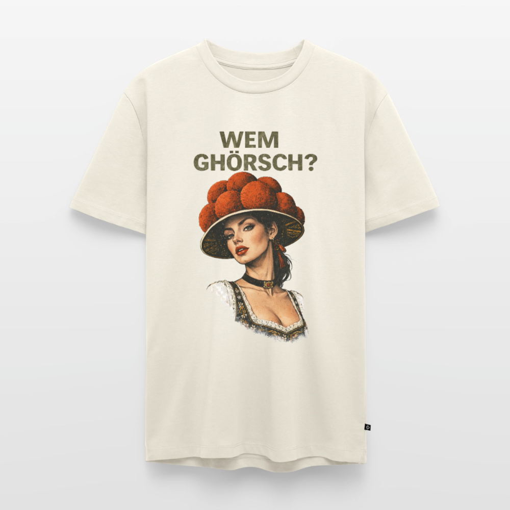 Wem ghörsch? – Schwarzwald Edition | Männer Premium T-Shirt - Naturweiß