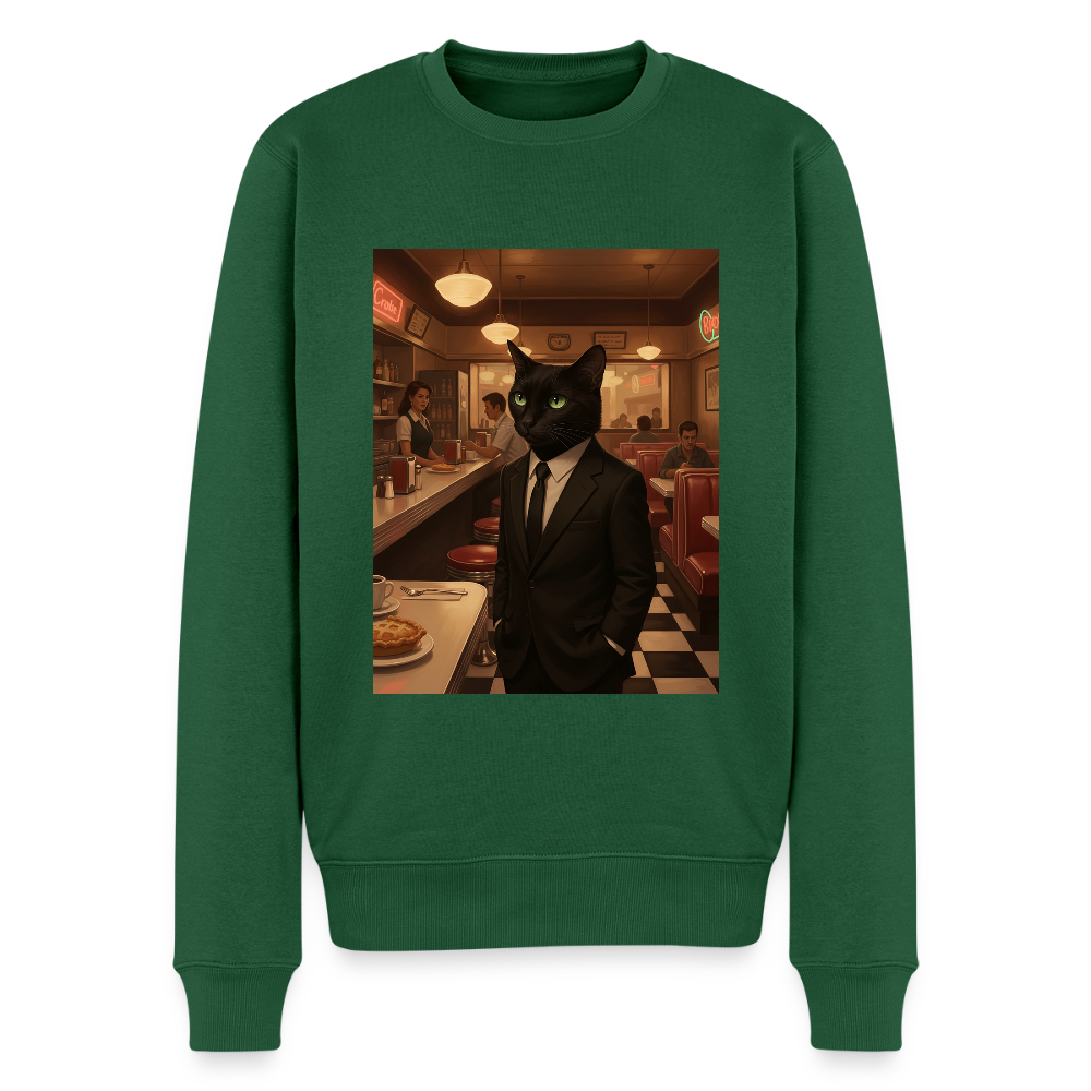 Krümel – Royale mit Pfote |  Männer Premium Pullover - Flaschengrün