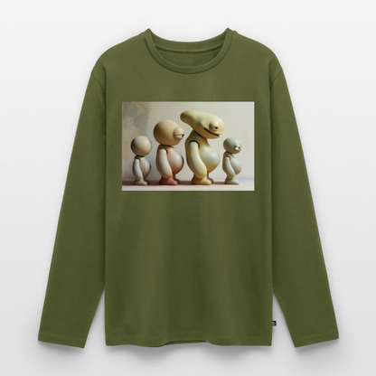 So wachsen wir also | Männer Premium Bio Langarmshirt - Khaki