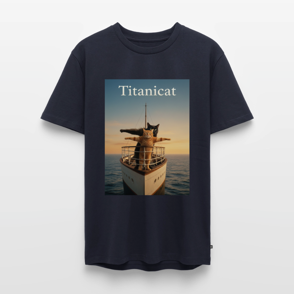 Titanicat – Ich bin der König der Kratzbäume | Männer Premium T-Shirt - Navy