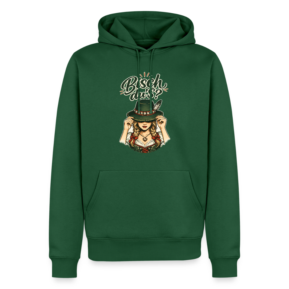 Bisch du’s? – Der Blick sagt alles | Männer Premium Hoodie - Flaschengrün