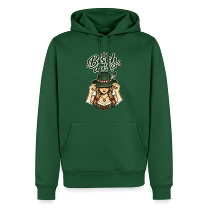 Bisch du’s? – Der Blick sagt alles | Männer Premium Hoodie - Flaschengrün