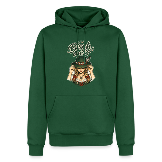 Bisch du’s? – Der Blick sagt alles | Männer Premium Hoodie - Flaschengrün