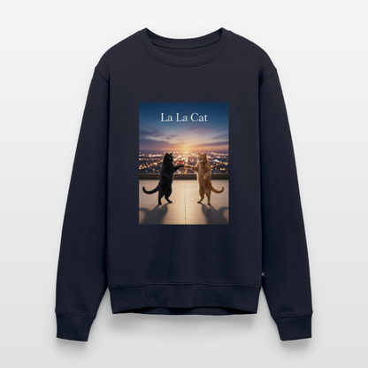 La La Cat – Tanz über den Dächern |  Männer Premium Pullover - Navy
