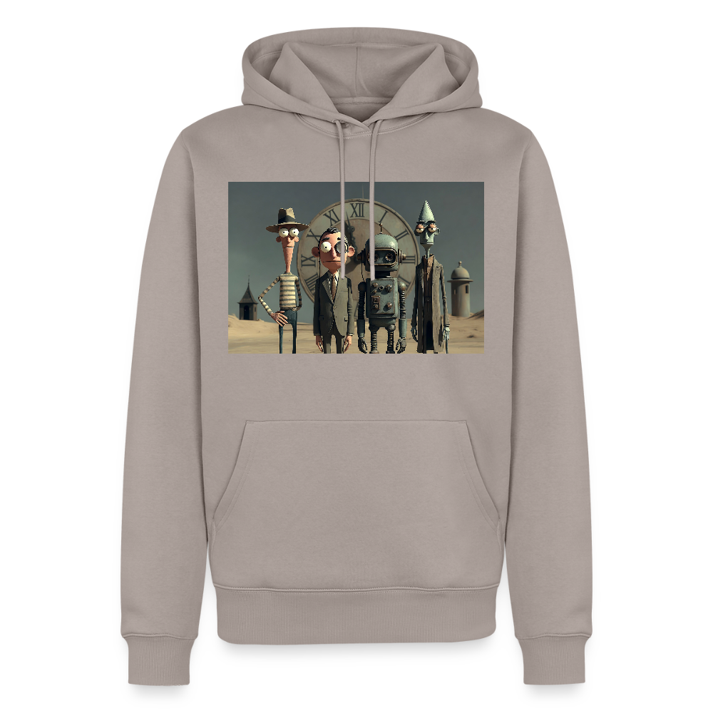 Pünktlich zu spät – Die seltsame Gesellschaft | Männer Premium Hoodie - Taupe