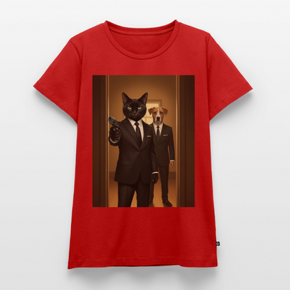 Krümel – Say Meow Again | Frauen Premium T-Shirt - Rot