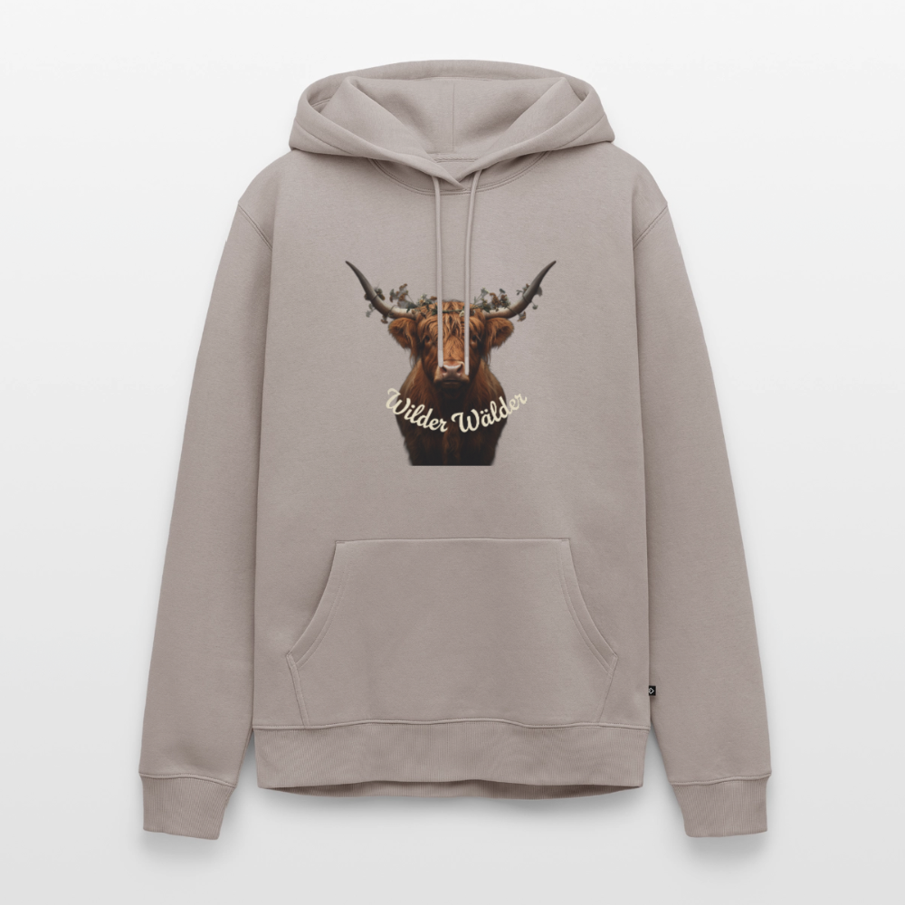 Wilder Wälder – Schwarzwald Highland Rind | Männer Premium Hoodie - Taupe