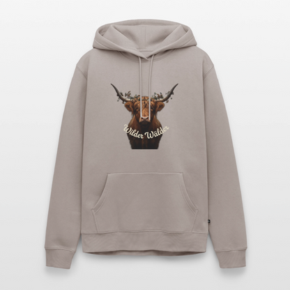 Wilder Wälder – Schwarzwald Highland Rind | Männer Premium Hoodie - Taupe