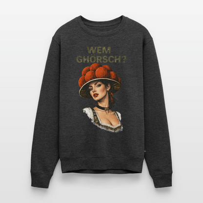 Wem ghörsch? – Schwarzwald Edition |  Männer Premium Pullover - Anthrazit meliert
