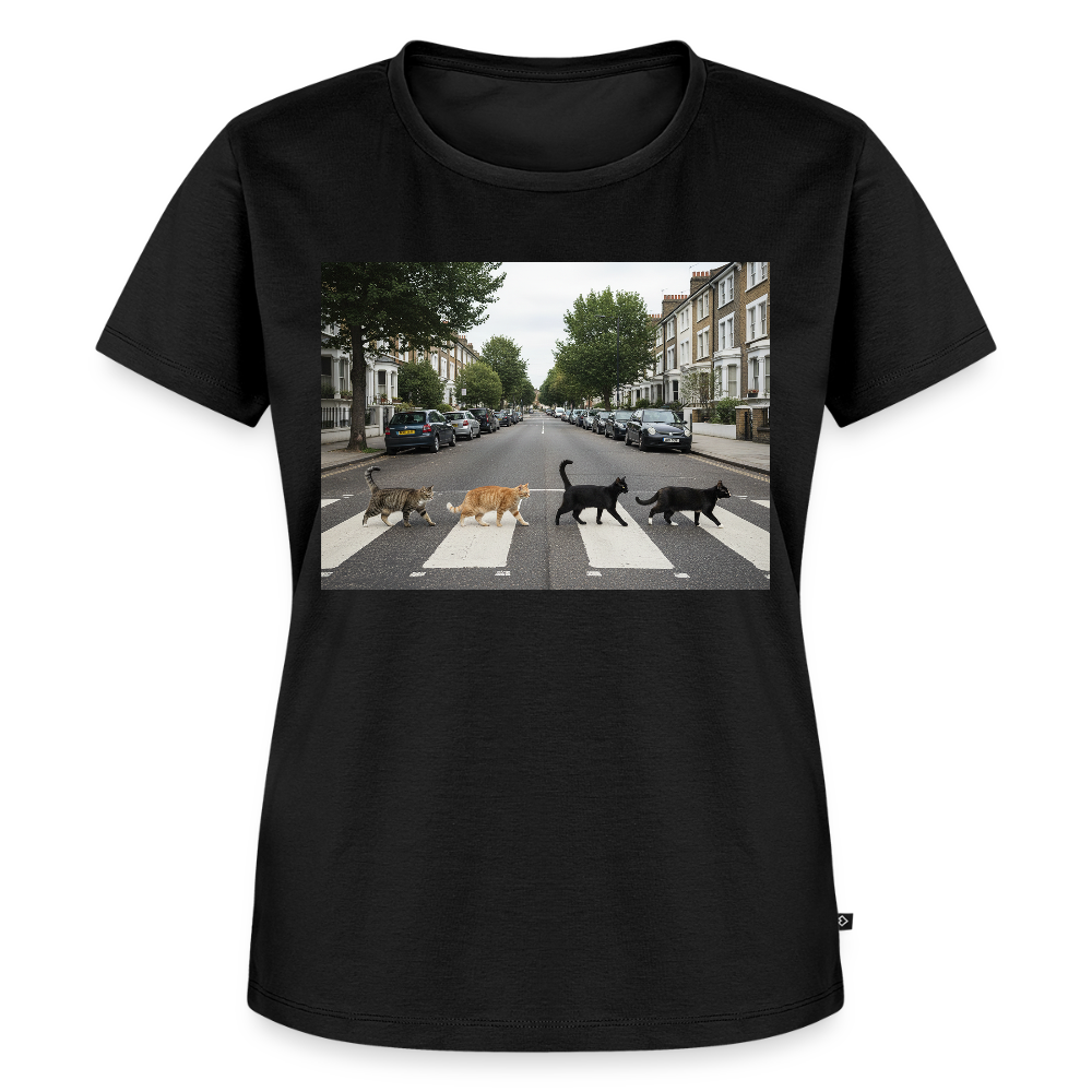 The Purrfect Crossing – Wir waren vor der Band da | Frauen Premium T-Shirt - Schwarz