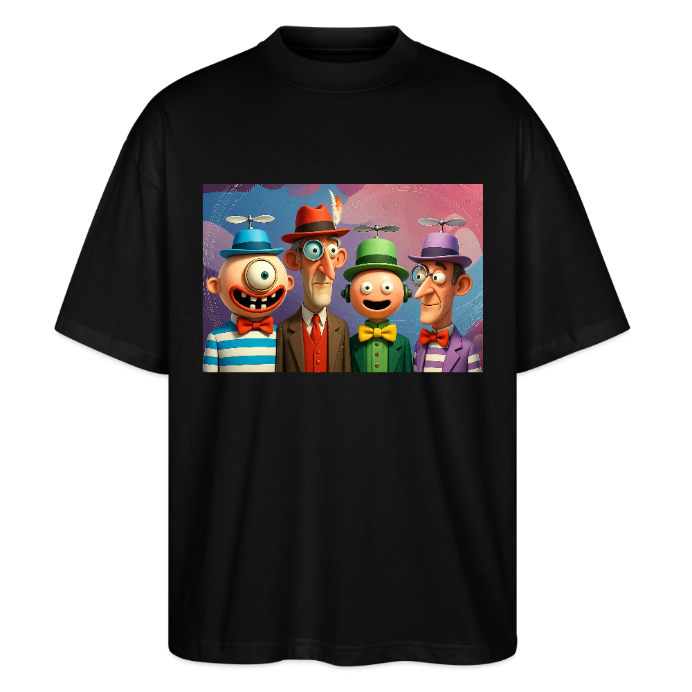 Gedankenkreise auf Hochtouren | Stanley/Stella Oversized Unisex Bio T-Shirt Blaster - Schwarz