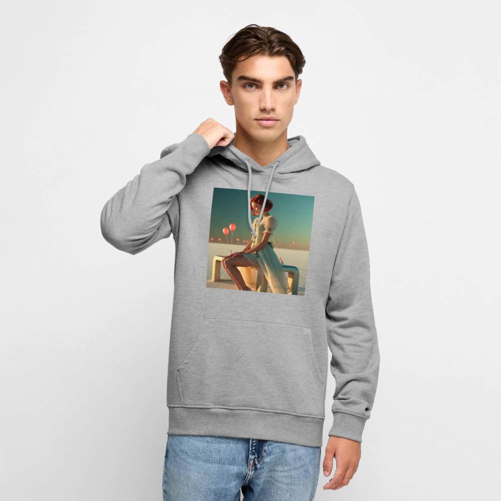 Leise Gedanken bei lauter Farben | Männer Premium Hoodie - Grau meliert