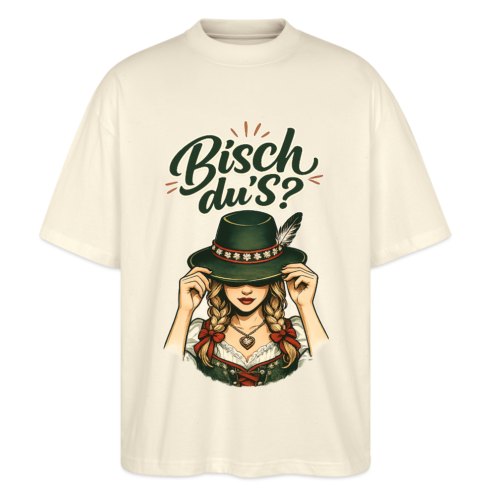 Bisch du’s? – Der Blick sagt alles | Stanley/Stella Oversized Unisex Bio T-Shirt Blaster - Natur