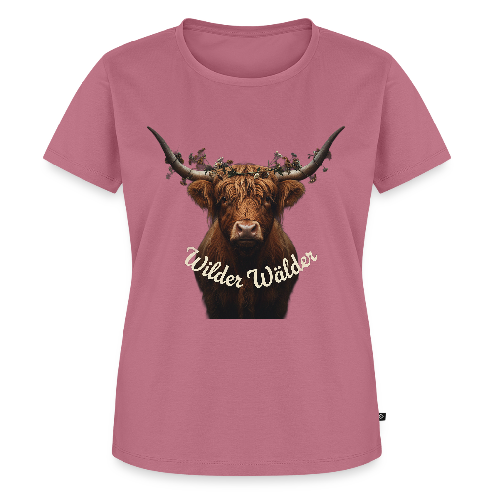 Wilder Wälder – Schwarzwald Highland Rind | Frauen Premium T-Shirt - Mauve