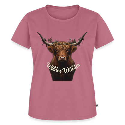 Wilder Wälder – Schwarzwald Highland Rind | Frauen Premium T-Shirt - Mauve