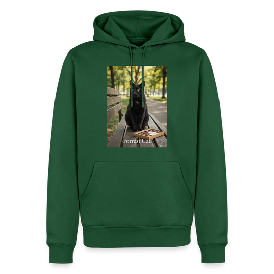 Forrest Cat – Krümel wartet | Männer Premium Hoodie - Flaschengrün