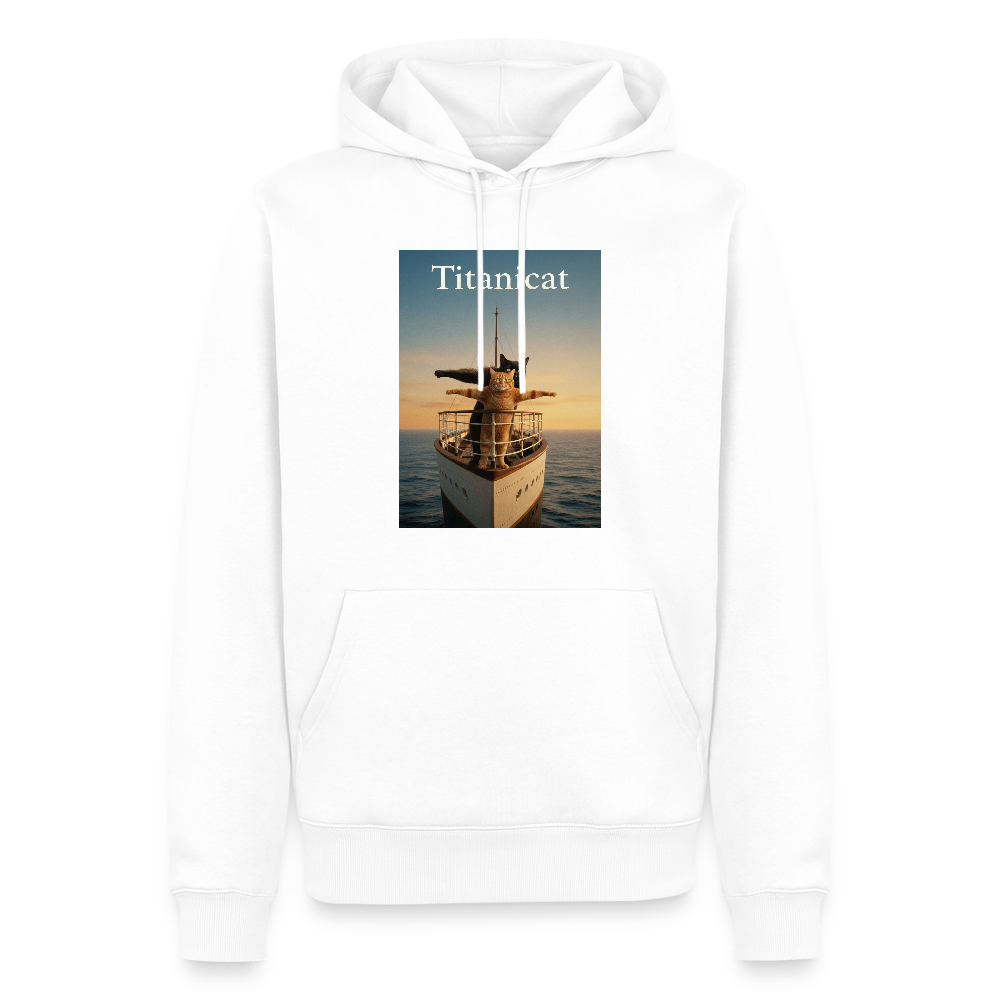 Titanicat – Ich bin der König der Kratzbäume | Männer Premium Hoodie - Weiß
