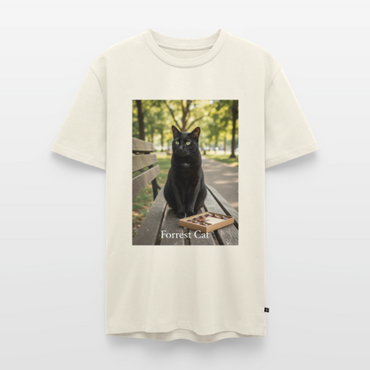 Forrest Cat – Krümel wartet | Männer Premium T-Shirt - Naturweiß