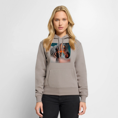 Blumen für ein Zebra | Frauen Premium Hoodie - Taupe
