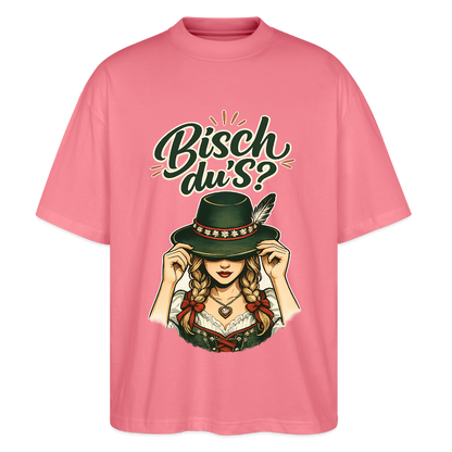 Bisch du’s? – Der Blick sagt alles | Stanley/Stella Oversized Unisex Bio T-Shirt Blaster - Pink 