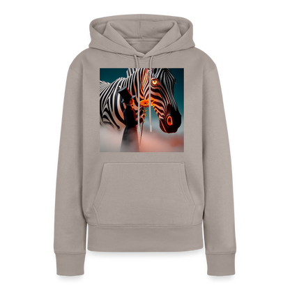 Blumen für ein Zebra | Frauen Premium Hoodie - Taupe