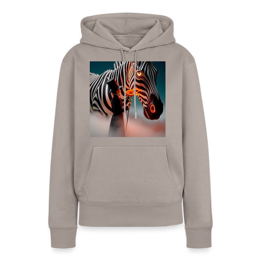 Blumen für ein Zebra | Frauen Premium Hoodie - Taupe
