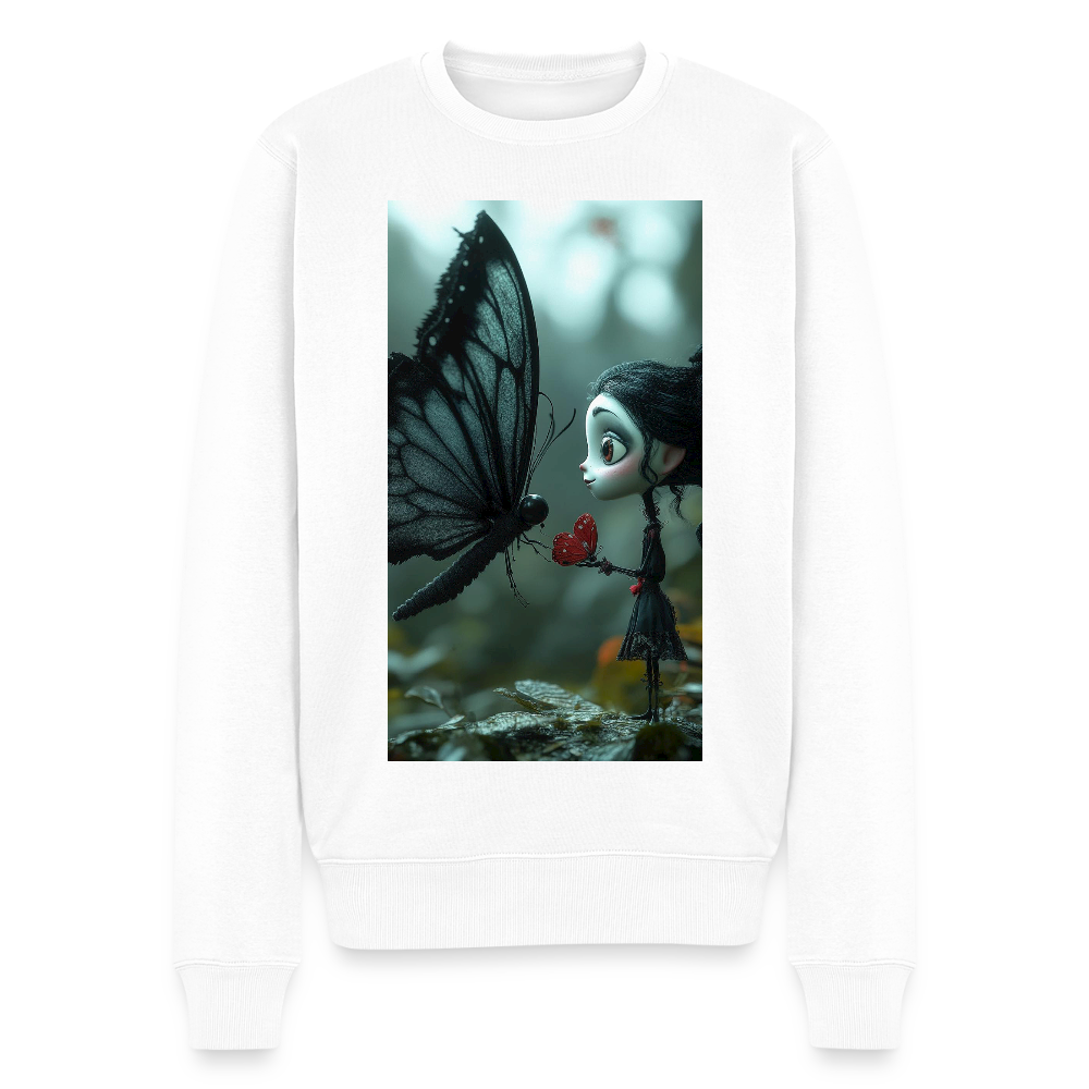 Mut für einen Moment |  Männer Premium Pullover - Weiß