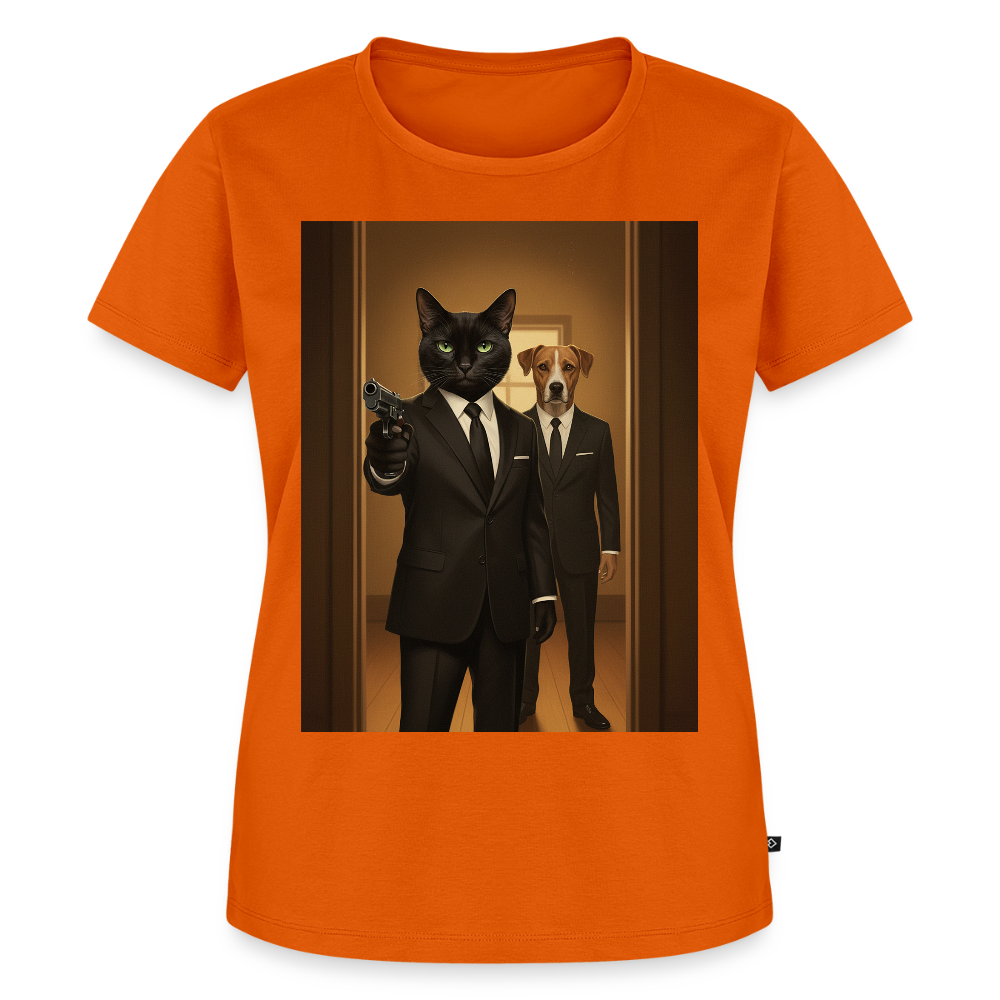 Krümel – Say Meow Again | Frauen Premium T-Shirt - Orange 