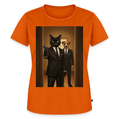Krümel – Say Meow Again | Frauen Premium T-Shirt - Orange 