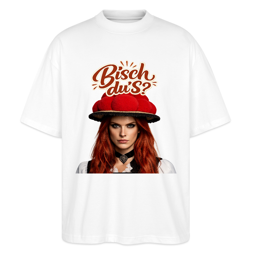 Bisch du’s? – Schwarzwaldmädel  | Stanley/Stella Oversized Unisex Bio T-Shirt Blaster - Weiß