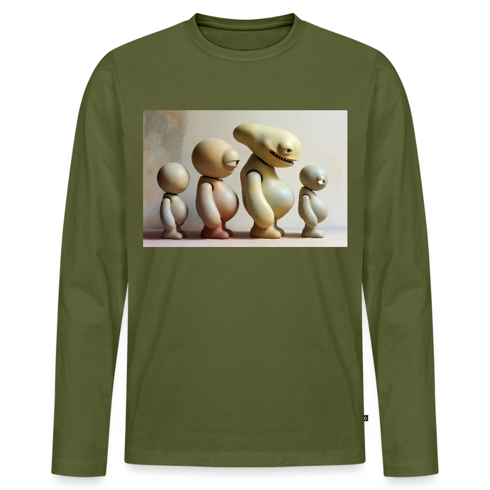 So wachsen wir also | Männer Premium Bio Langarmshirt - Khaki