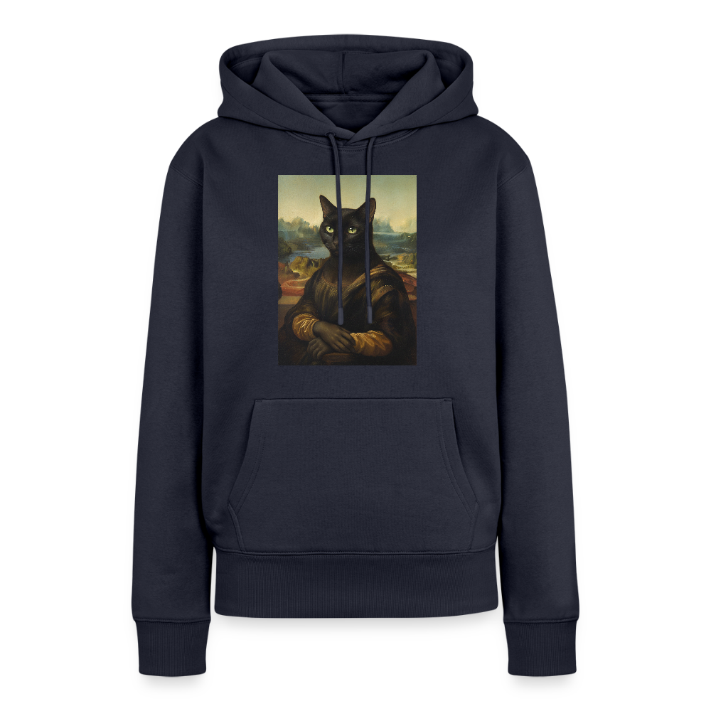 Mona Lisa… aber es ist eine Katze | Frauen Premium Hoodie - Navy