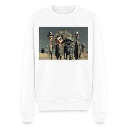 Pünktlich zu spät – Die seltsame Gesellschaft |  Männer Premium Pullover - Weiß