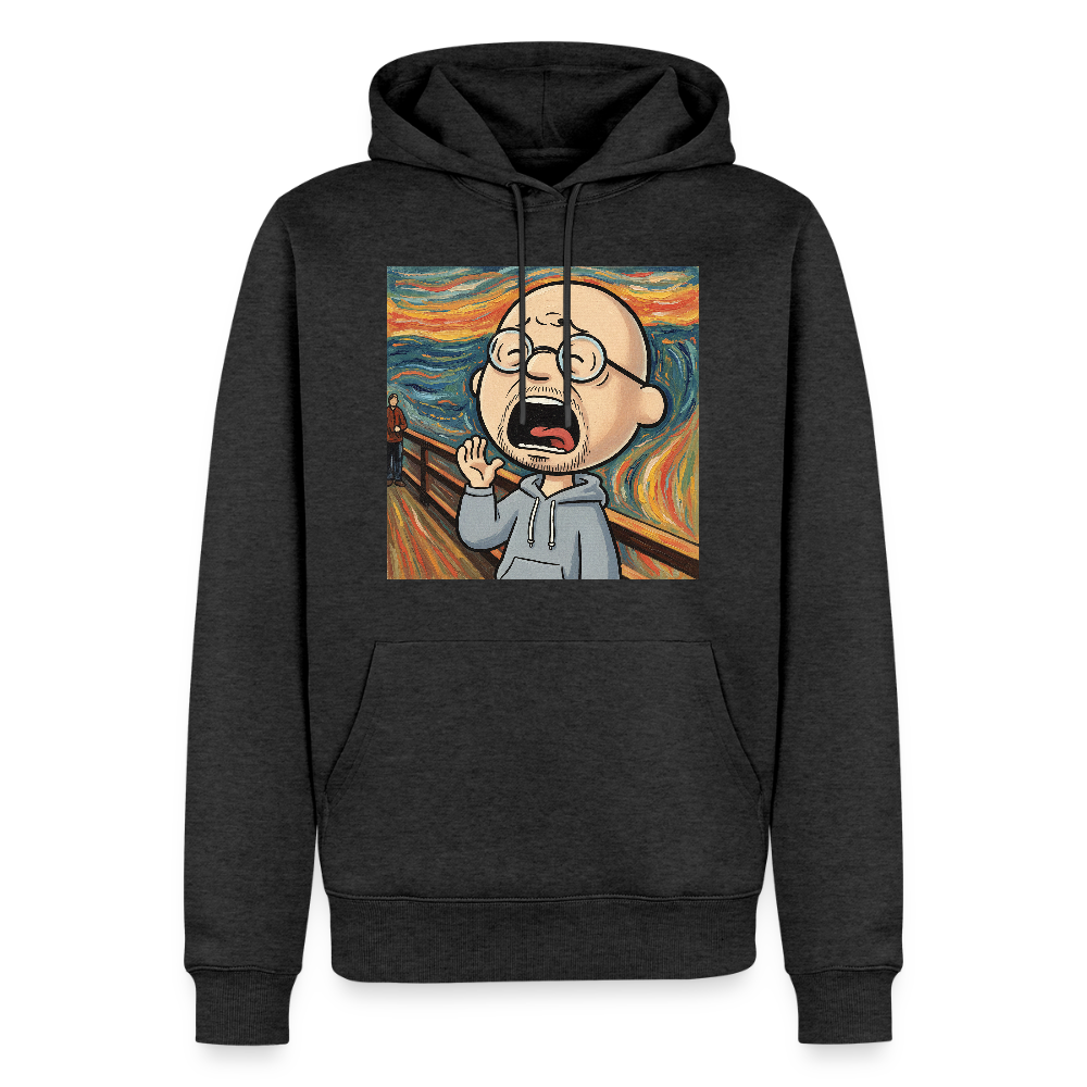 Der Schrei… aber heute bin ich dran | Männer Premium Hoodie - Anthrazit meliert
