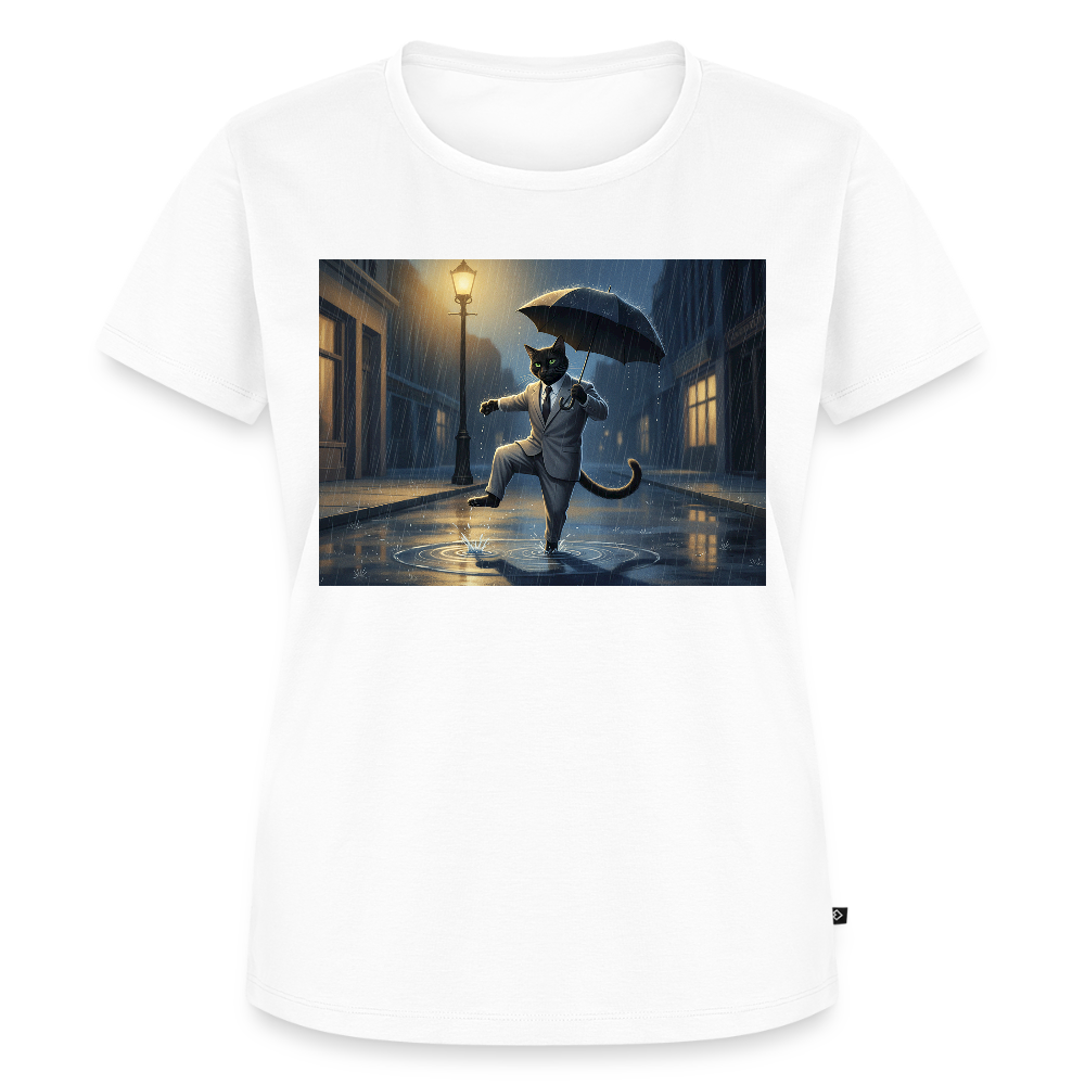 Krümel tanzt im Regen | Frauen Premium T-Shirt - Weiß